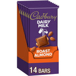 CADBURY DAIRY MILK Roast Almond Milk Chocolate Candy Bars Velvet Smooth Pack of Fourteen 3.5 Ounce Bars