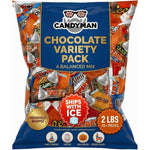 CANDYMAN Assorted Chocolate Candy Variety Pack Bulk Individually Wrapped Chocolate Bars For Parties And Holidays Four Pounds