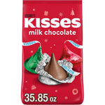 Hershey's Kisses Milk Chocolate Christmas Holiday Candy Bulk Bag Thirty Five Point Eight Five Ounces