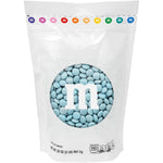 M&M'S World Light Blue Milk Chocolate Candy Bulk Resealable Pack Two Pounds