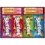 Skittles And Starburst Chewy Candy Assortment Bulk Box For Movie Nights 62.79 Ounce 30 Count