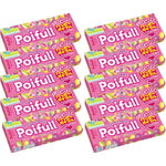 Meiji Poifull Assorted Fruit Gummy Candy Jelly Beans With Real Fruit Juice 53 Grams 10 Pieces Pack