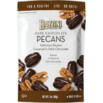 Bazzini Dark Chocolate Pecans premium resealable pouch front view