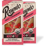 Rawmio Sweet Strawberry Bark Organic Vegan Chocolate 2.12 Ounces Pack Of 2