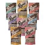 Rawmio Organic Chocolate Covered Treats Variety Pack Five Piece Gourmet Sampler With Peruvian Dark Chocolate And Sprouted Nuts And Fruits