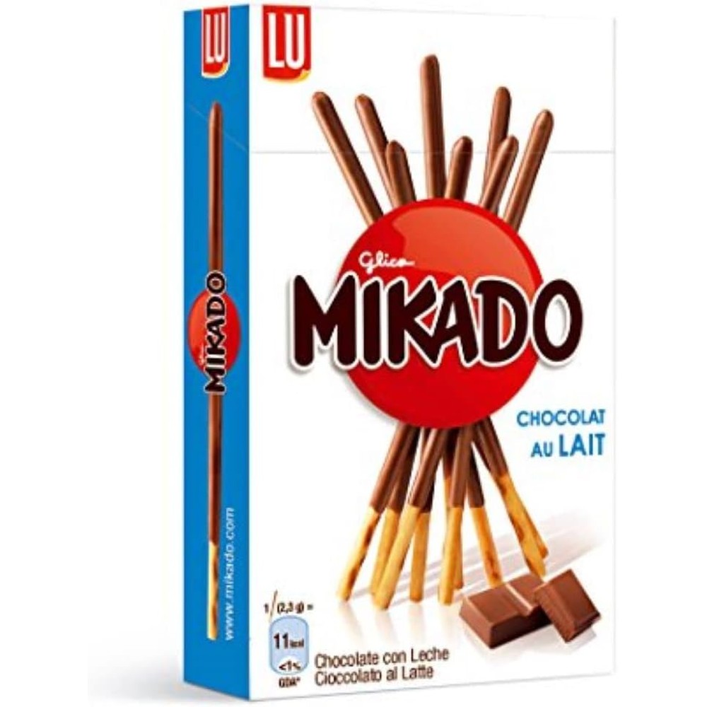 LU Mikado Pocket Chocolat Au Lait Milk Chocolate Covered Crispy Biscuit Sticks 30 Grams 1.1 Ounce