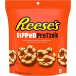 Reese's Milk Chocolate Peanut Butter Candy Dipped Pretzels 8.5 Ounce Bag 6 Count Bulk Pack