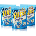 Flipz White Fudge Covered Pretzels Crunchy Salty Sweet Snack 3.25 Ounce Pack Of 3 Bags