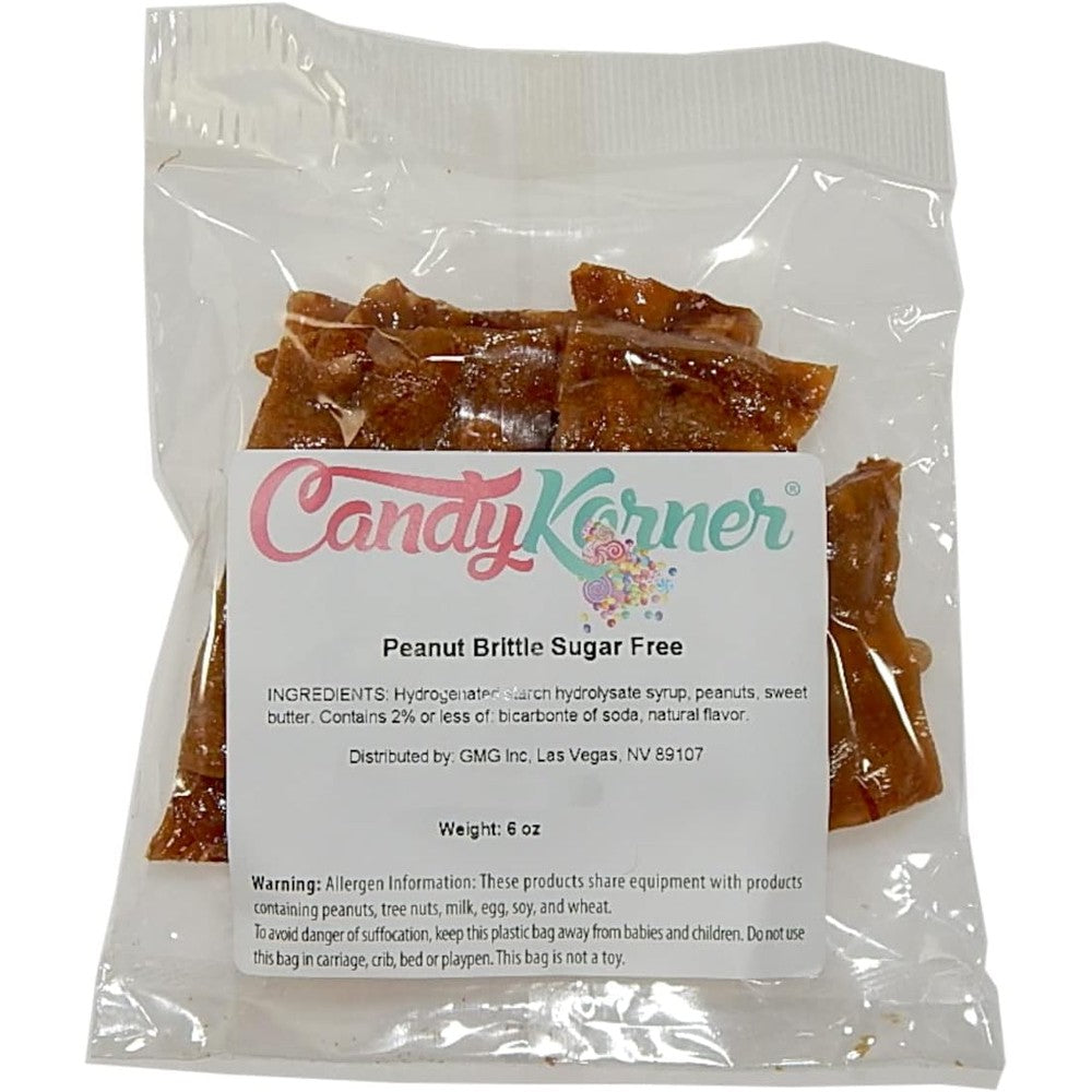Andy Anand Chocolatier Gourmet Sugar Free Peanut Brittle Handmade Vegan Snack 6 Ounce Box