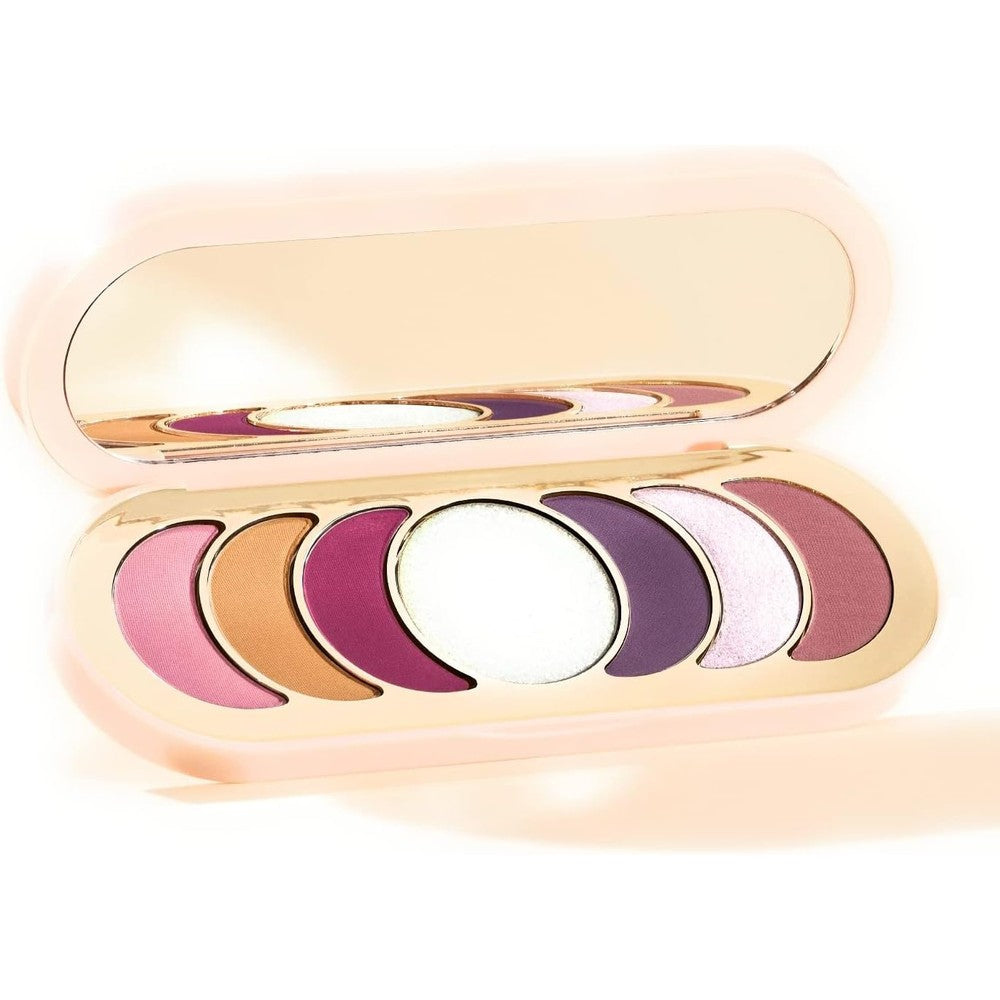 Rare Beauty By Selena Gomez Discovery Eyeshadow Palette Came To Play Featuring Seven Berry And Rose Shades In Matte Metallic And Glitter Finishes