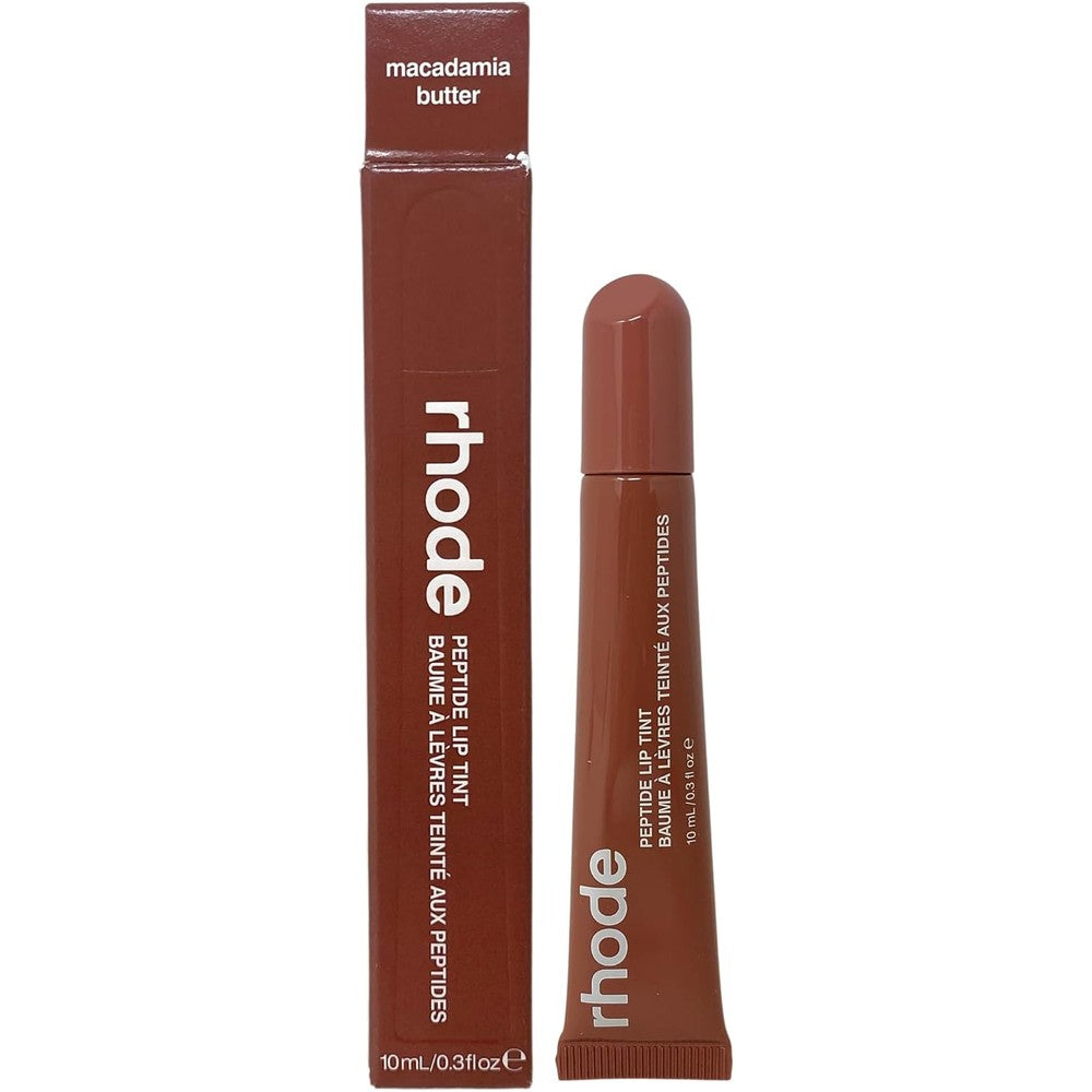 Rhode Peptide Lip Tint Macadamia Butter Caramel Brown Hydrating Tinted Lip Balm 10 Milliliters