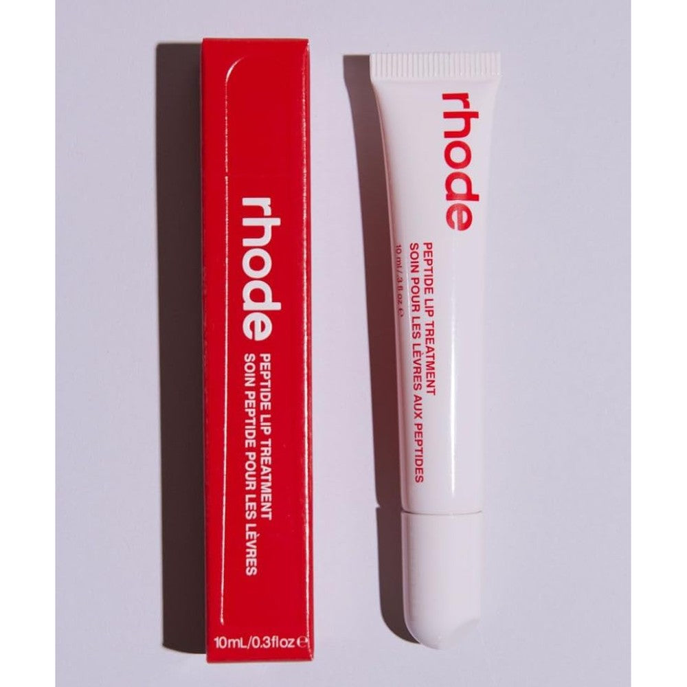 Rhode Peptide Lip Treatment Plumping And Hydrating High Shine Lip Balm Strawberry Glaze 10 Milliliter 0.3 Fluid Ounce