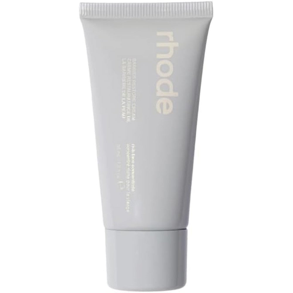 Rhode by Hailey Bieber Barrier Restore Cream Lightweight Daily Facial Moisturizer to Hydrate and Soothe Sensitive Skin White Tube One Ounce