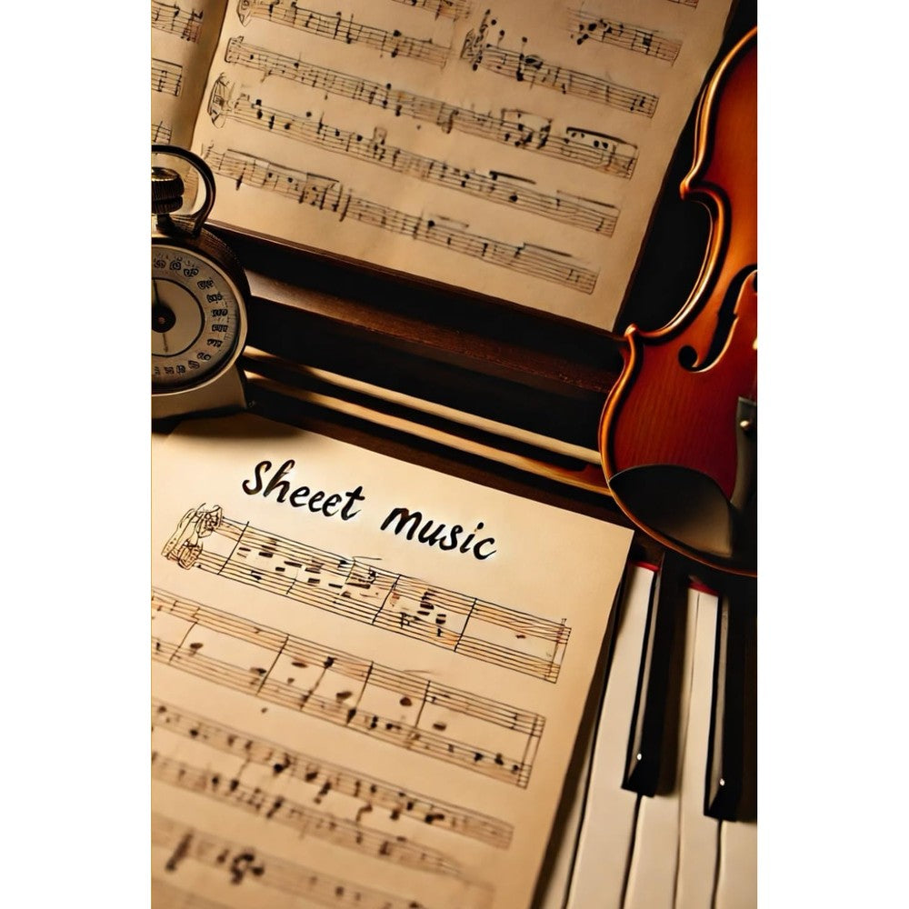 Keep Your Music Organized with This Stylish and Functional Sheet Music Notebook, 6x9 inch, 160 Pages