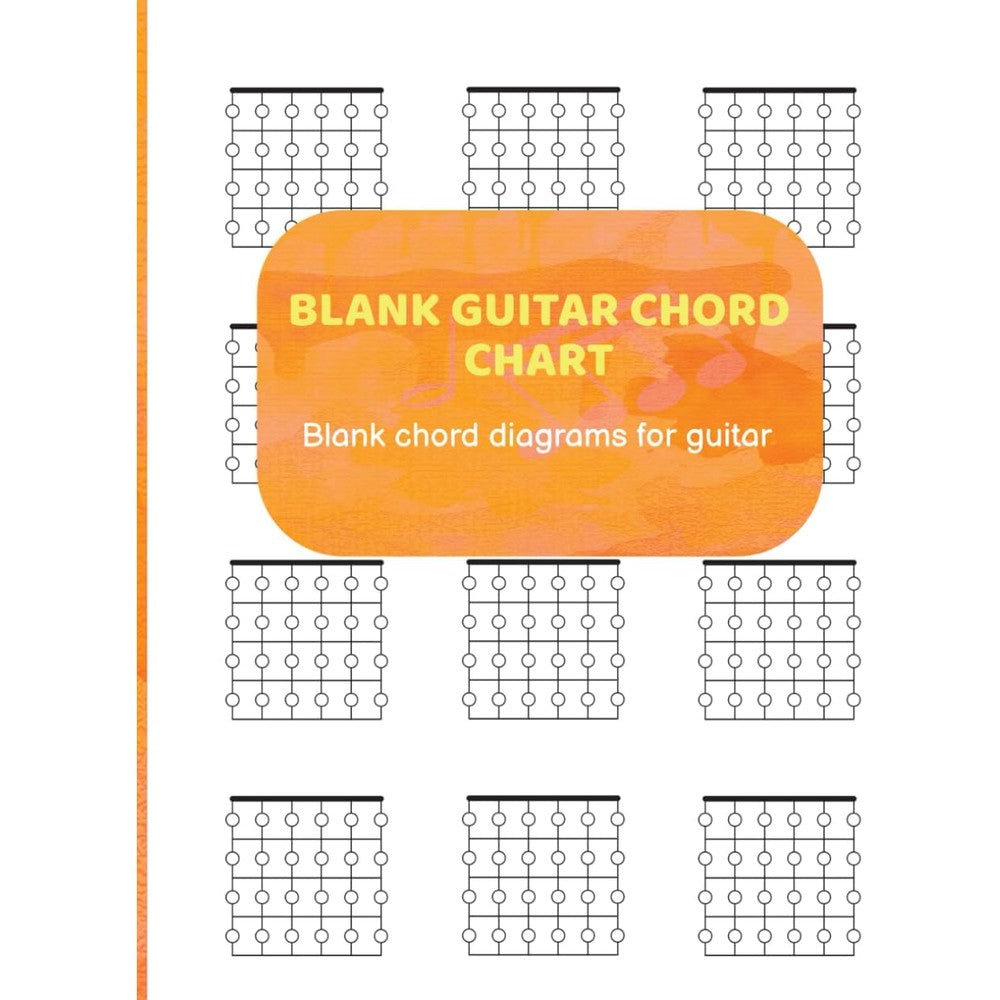 Blank guitar chord chart: Blank chord diagrams for guitar