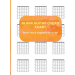 Blank guitar chord chart: Blank chord diagrams for guitar