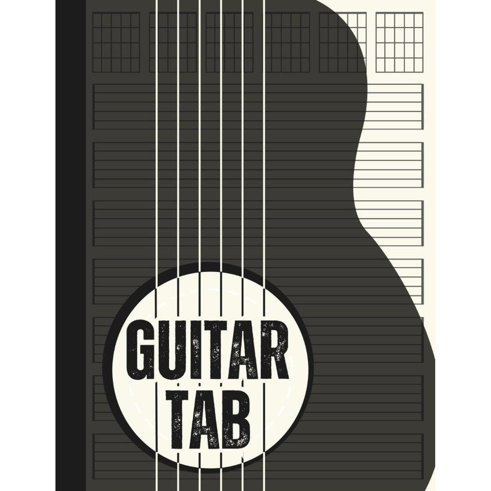 Blank Guitar Tab Notebook â€“ Guitar Tablature Sheets for Music Chord Notation, Perfect for Songwriters | 110 Pages, 8.5"x11" | Ideal for Guitar Players and Composers