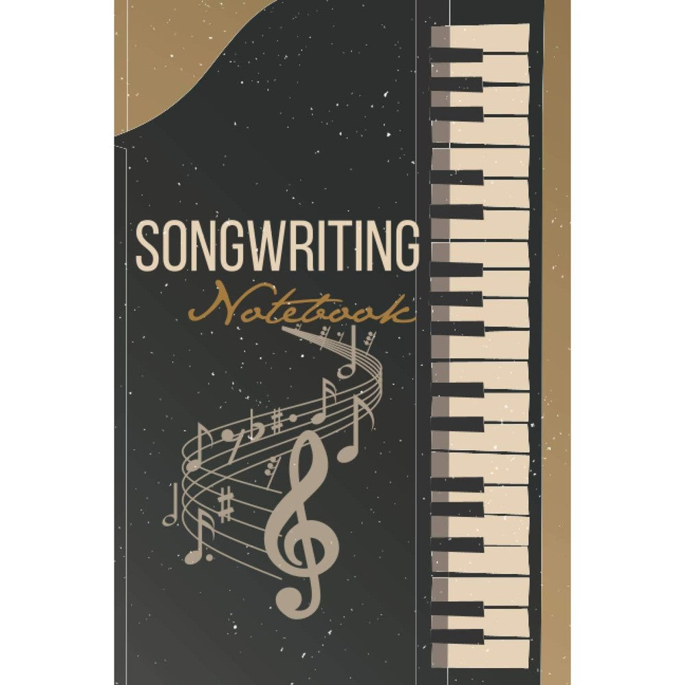 Songwriting Notebook: Lyrics Notebook with Lined Pages for Songs and Music Composition Manuscript Pages for Notes. Song Writing Journal for Adults & Kids. Gift for Music Lovers.