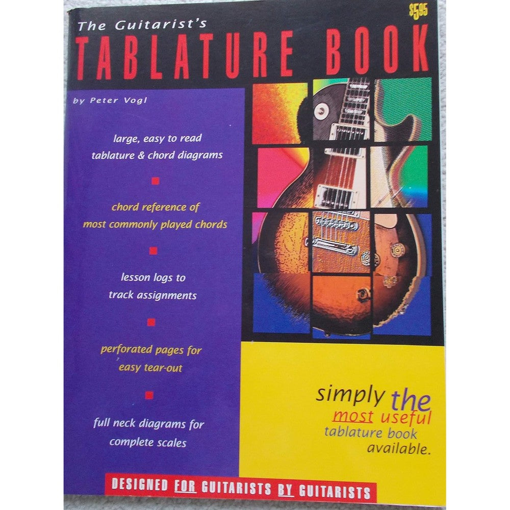 The Guitarist's Tablature Book - Blank Guitar Tab Paper