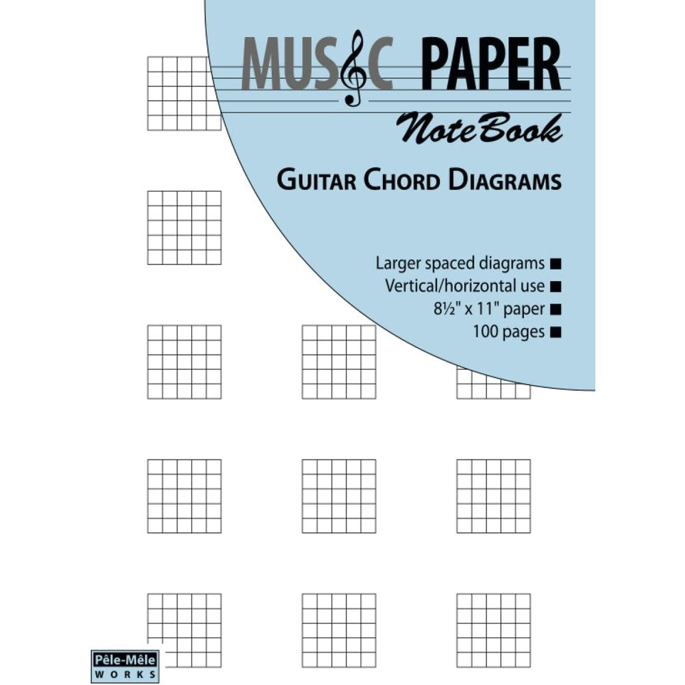 MUSIC PAPER NoteBook - Guitar Chord Diagrams