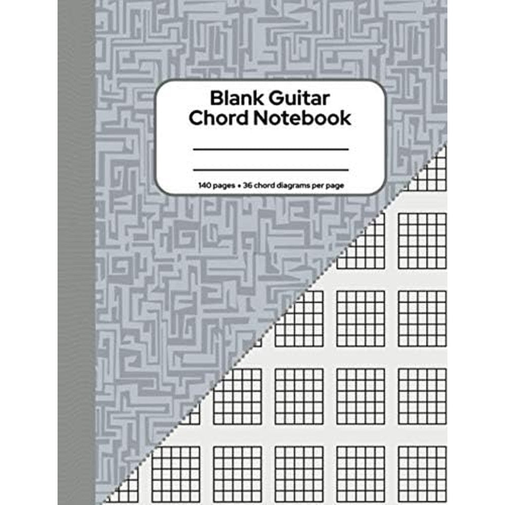 Guitar Book : Blank Guitar Chord Notebook | 140 pages of 36 Blank Chord Diagrams - 8.5 x 11: Great for beginners, advanced players, teachers or students!