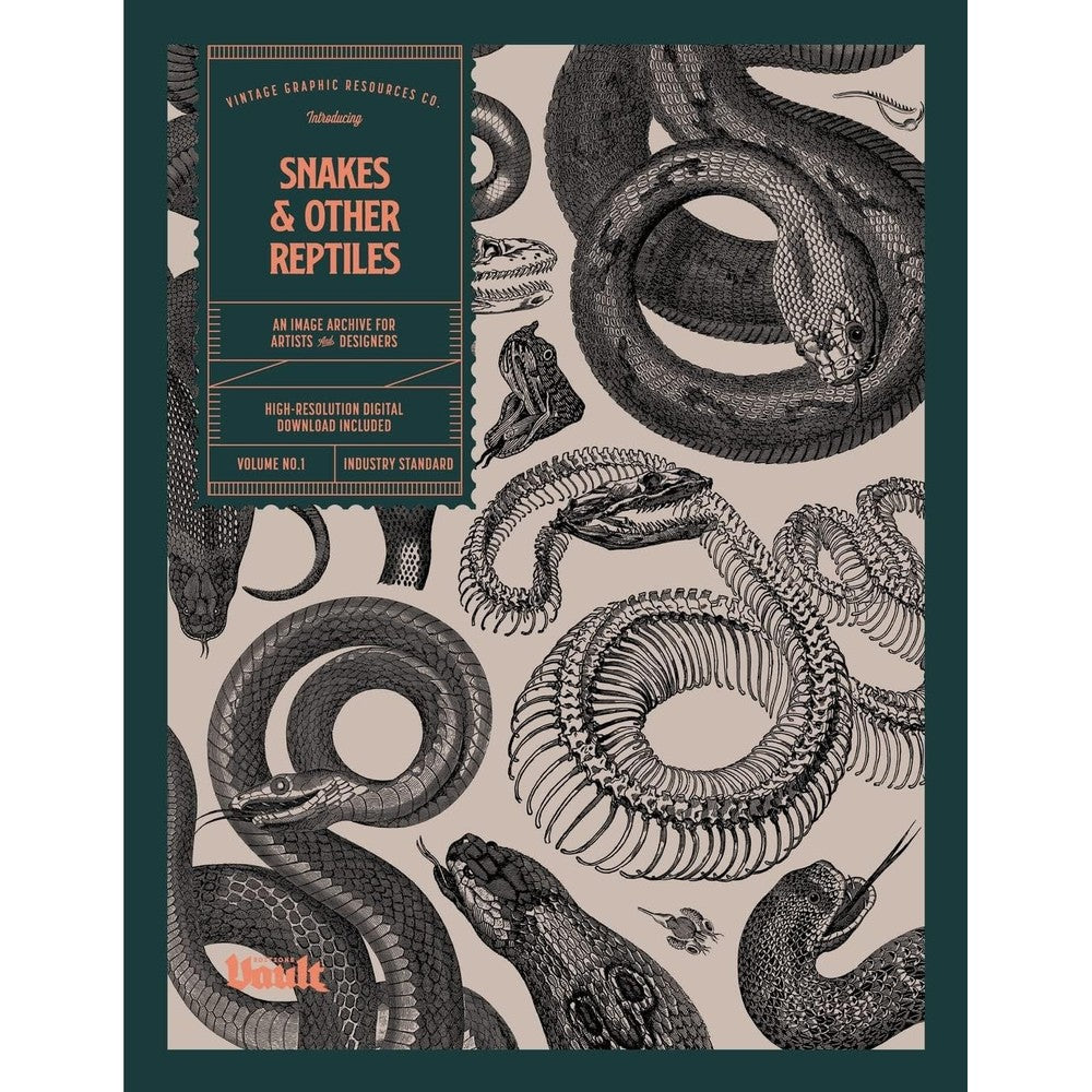Snakes and Other Reptiles: An Image Archive for Artists and Designers (Image Archive Series by Vault Editions)