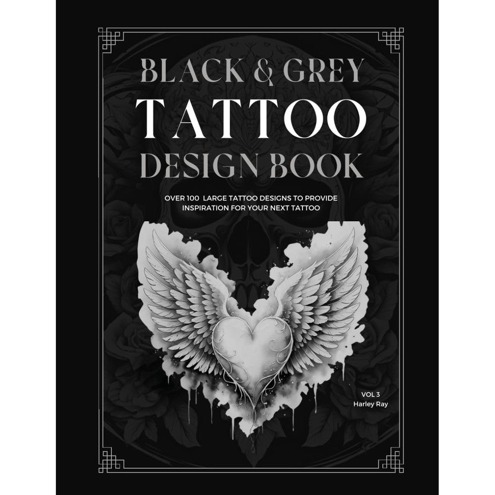 BLACK AND GREY TATTOO DESIGN BOOK