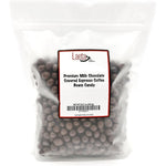 LaetaFood Milk Chocolate Covered Espresso Coffee Beans Candy, Bulk 2 Pound Bag, Authentic USA Imported Gourmet Snack