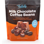 FUNTASTY Milk Chocolate Covered Espresso Coffee Beans Candy Premium Roasted Coffee Core Dragées Pack of 1 Size 2 Pound