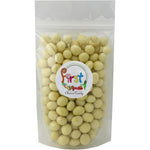 It's Delish Gourmet White Chocolate Covered Roasted Espresso Coffee Beans Premium Crunchy Caffeinated Coffee Candy Snack Bulk Bag 2 Pound