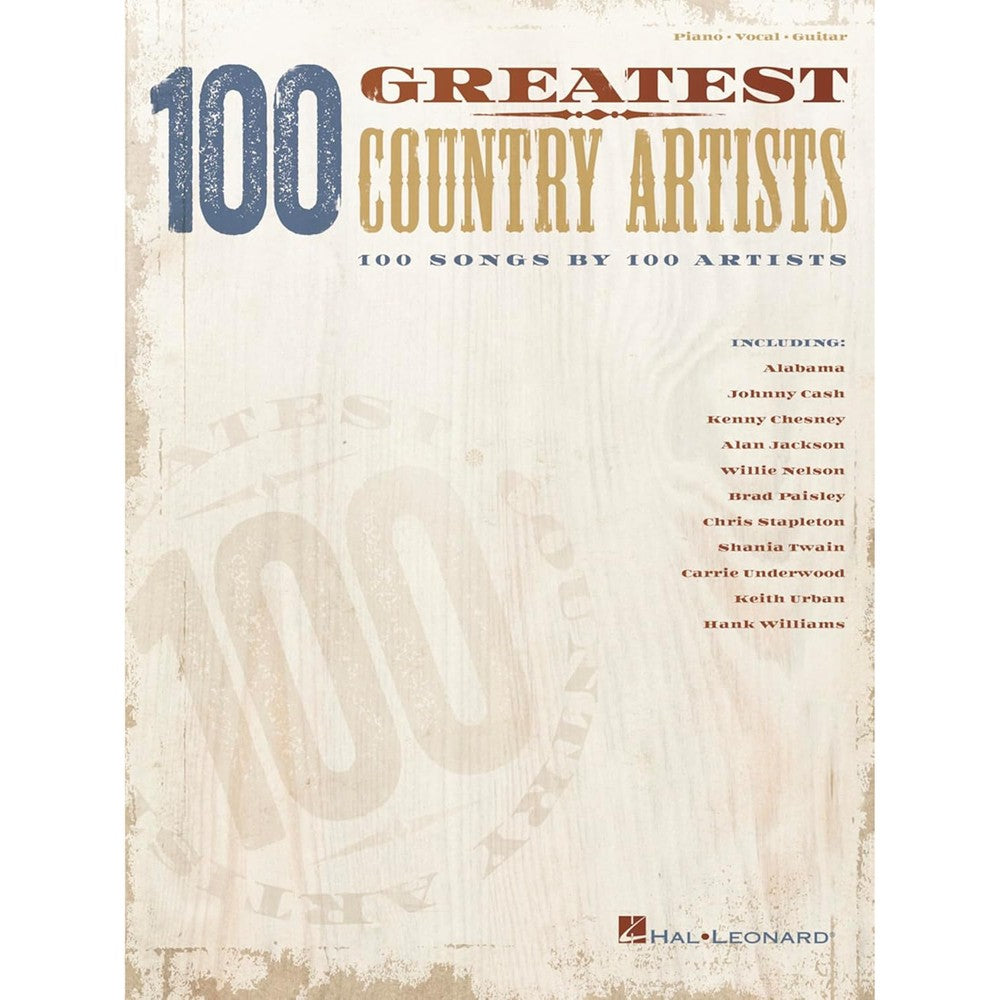 100 Greatest Country Artists Sheet Music | Piano, Vocal, Guitar Songbook | 100 Songs by Country Legends | Includes Hits by Johnny Cash, Patsy Cline, Reba McEntire, Shania Twain
