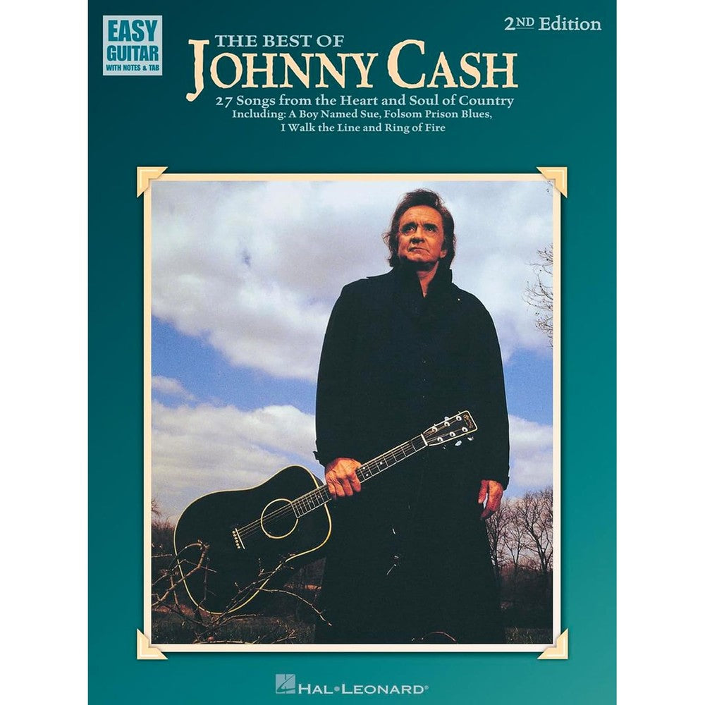 The Best of Johnny Cash - Easy Guitar Songbook | 27 Country Classics with Guitar Tabs and Chords | Includes Folsom Prison Blues I Walk the Line Ring of Fire and More