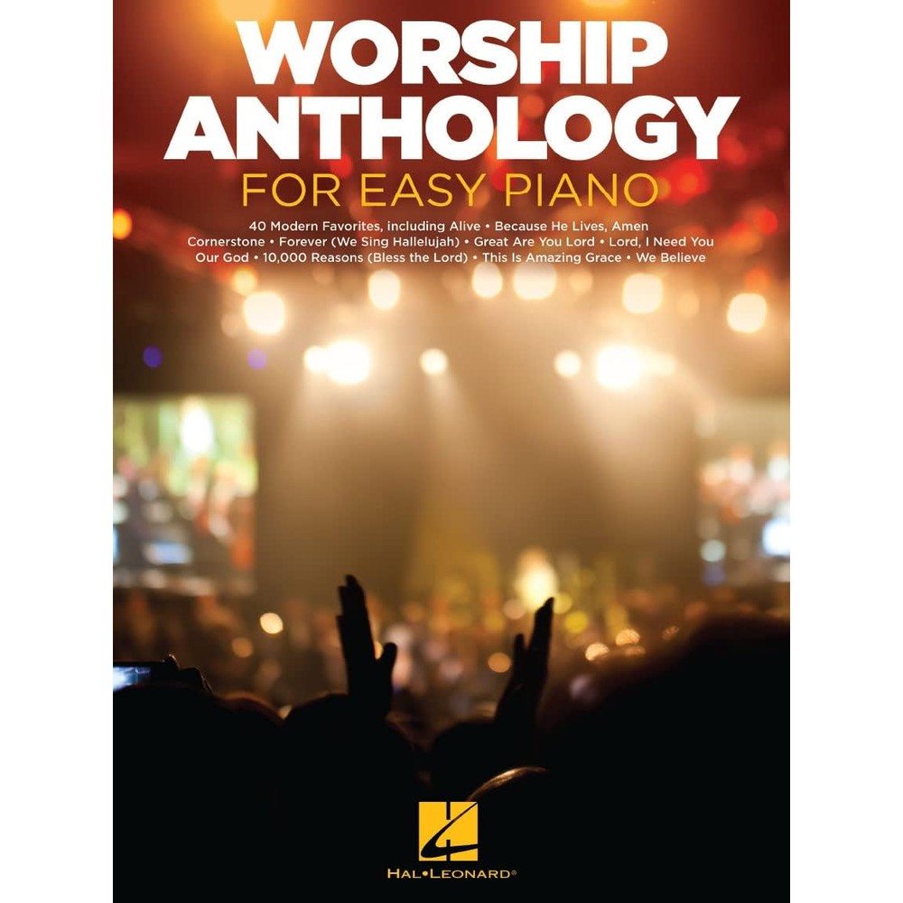 Worship Anthology for Easy Piano | Christian Worship Sheet Music and Songbook for Beginners | Faith Based Piano Music for Church Practice Home Learning and Inspirational Performance