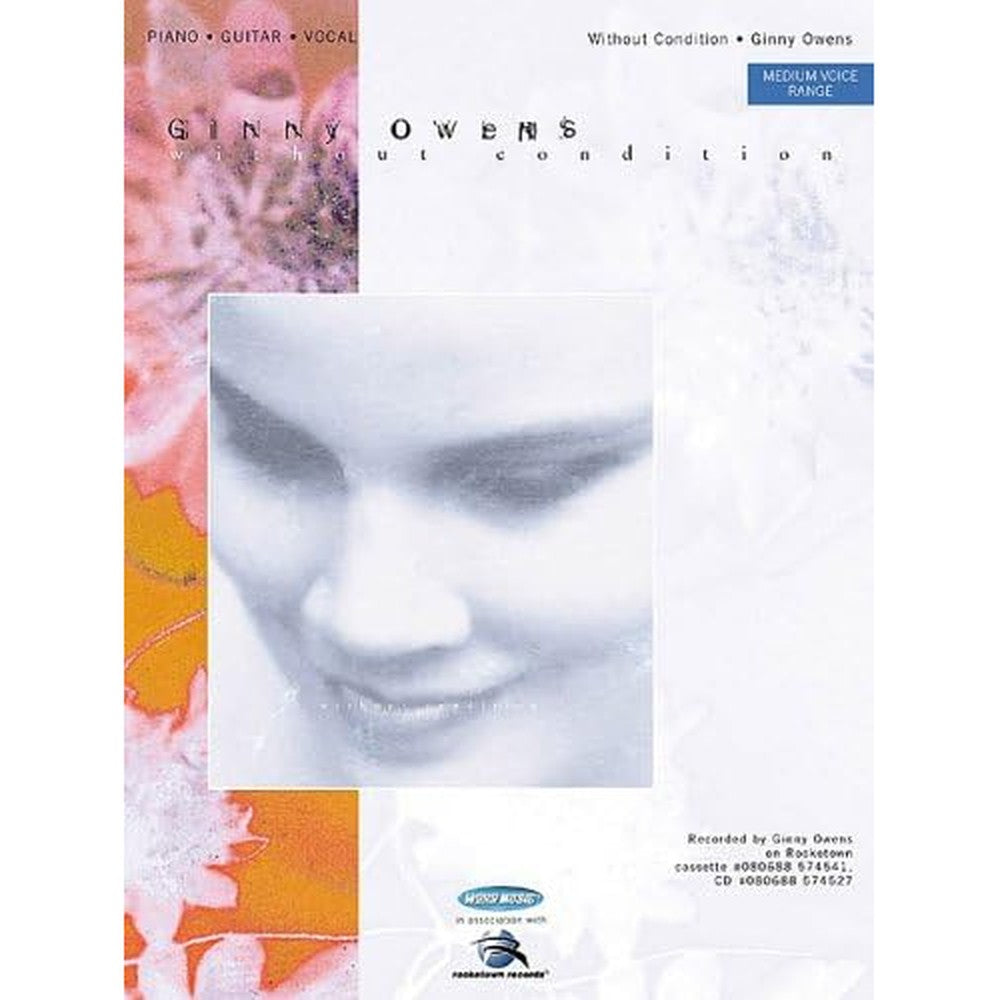 Ginny Owens - Without Condition Piano Guitar Vocal Medium Voice Range