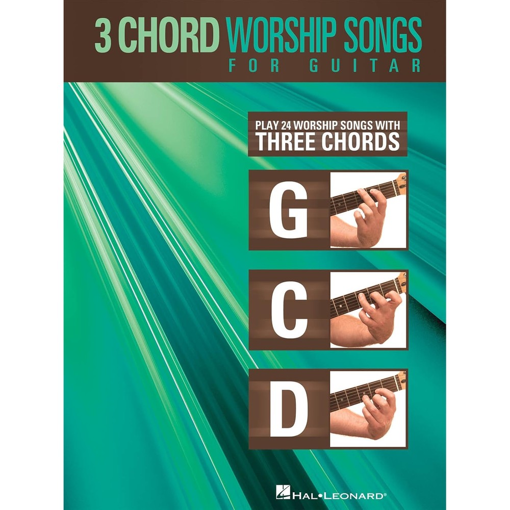 3-Chord Worship Songs for Guitar | Easy Sheet Music Songbook with 24 Praise and Worship Favorites Using G-C-D Chords | Beginner Guitar Hymn Collection with Lyrics and Chord Symbols