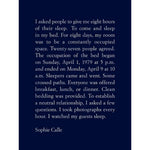 Sophie Calle: The Sleepers