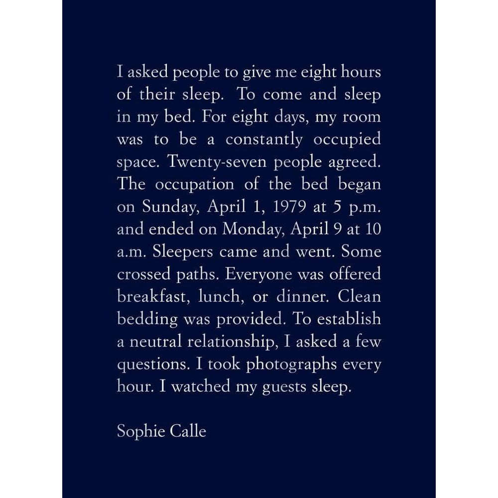 Sophie Calle: The Sleepers
