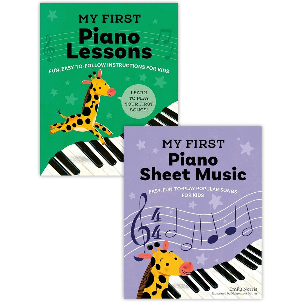 My First Piano Book Set: Easy-to-Learn Lessons and Sheet Music (2 Books in 1)