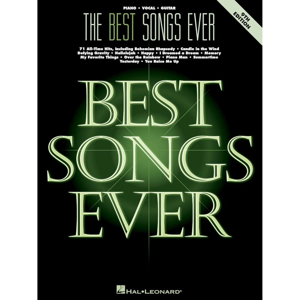 The Best Songs Ever 9th Edition Piano Vocal Guitar Songbook: 71 Classic Pop and Jazz Standards Sheet Music | Greatest Hits Arrangements for Singers and Pianists | Piano Vocal Guitar Sheet Music