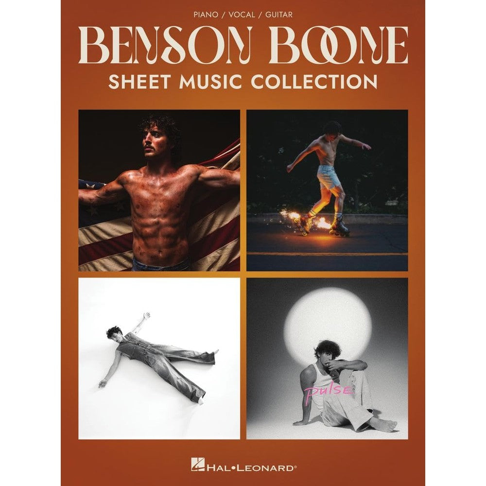 Benson Boone Pop Piano Vocal Guitar Songbook | 12 Songs Sheet Music with Lyrics and Chord Symbols | PVG Artist Collection for Contemporary Pop Performance and Repertoire Building
