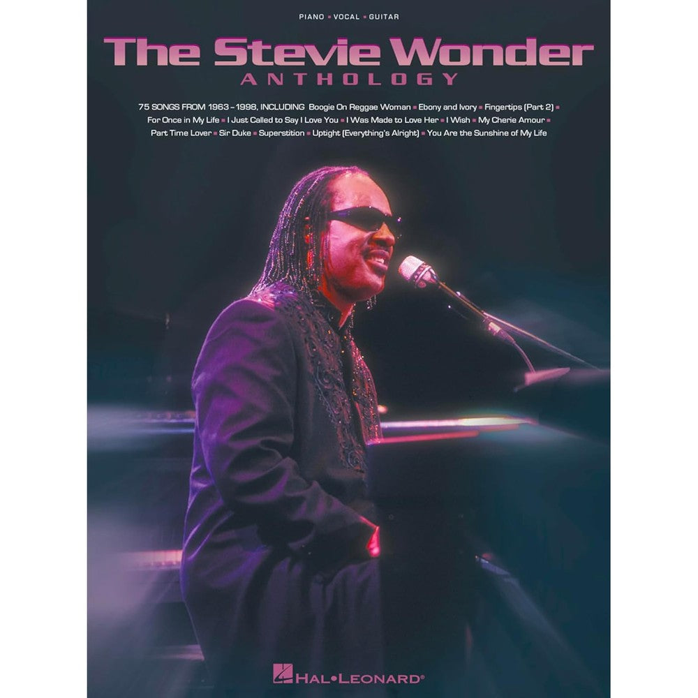Stevie Wonder Anthology Piano Vocal Guitar Songbook | 75 Stevie Wonder Sheet Music Arrangements | Soul Pop R&B Songs for Intermediate Musicians | Rock Sheet Music Piano