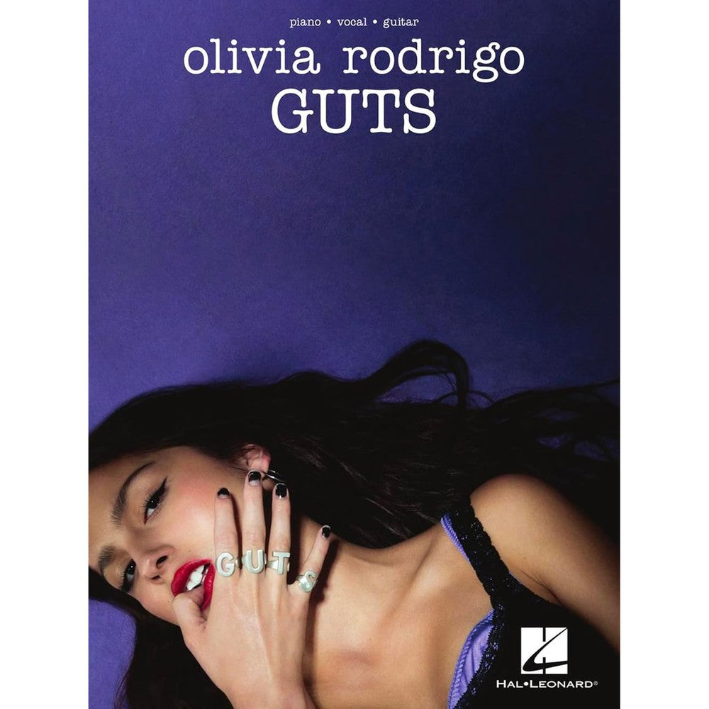 Olivia Rodrigo - Guts Piano/Vocal/Guitar Songbook | 12 Pop Hits for Singers and Musicians | Sheet Music for Piano Voice and Guitar | Music Book for Teen Fans Students and Music Teachers