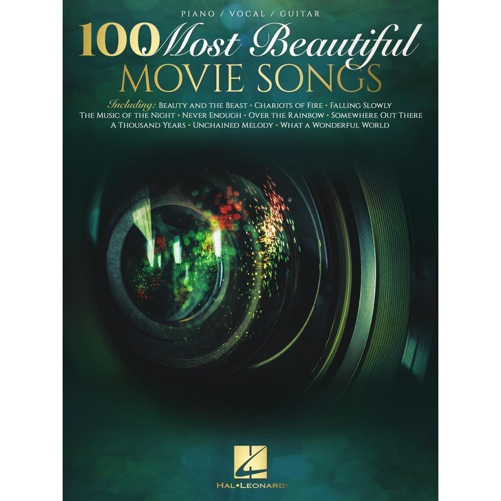 100 Most Beautiful Movie Songs | Piano/Vocal/Guitar Songbook for Beginners to Advanced Players | | Sheet Music Book with Iconic Film Music Collection for Student Practice and Performance