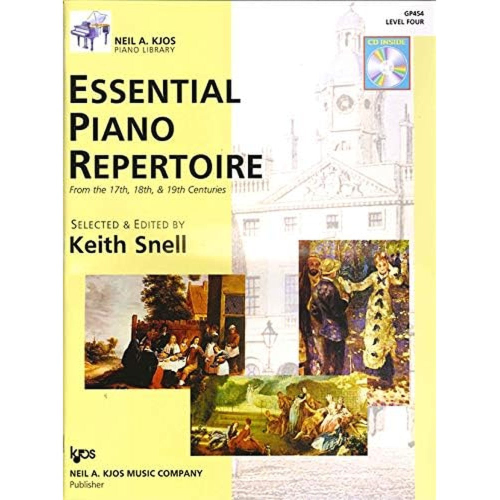 GP454 - Essential Piano Repertoire of the 17th, 18th, & 19th Centuries - Level 4 (Neil A Kjos Piano Library Book & CD)