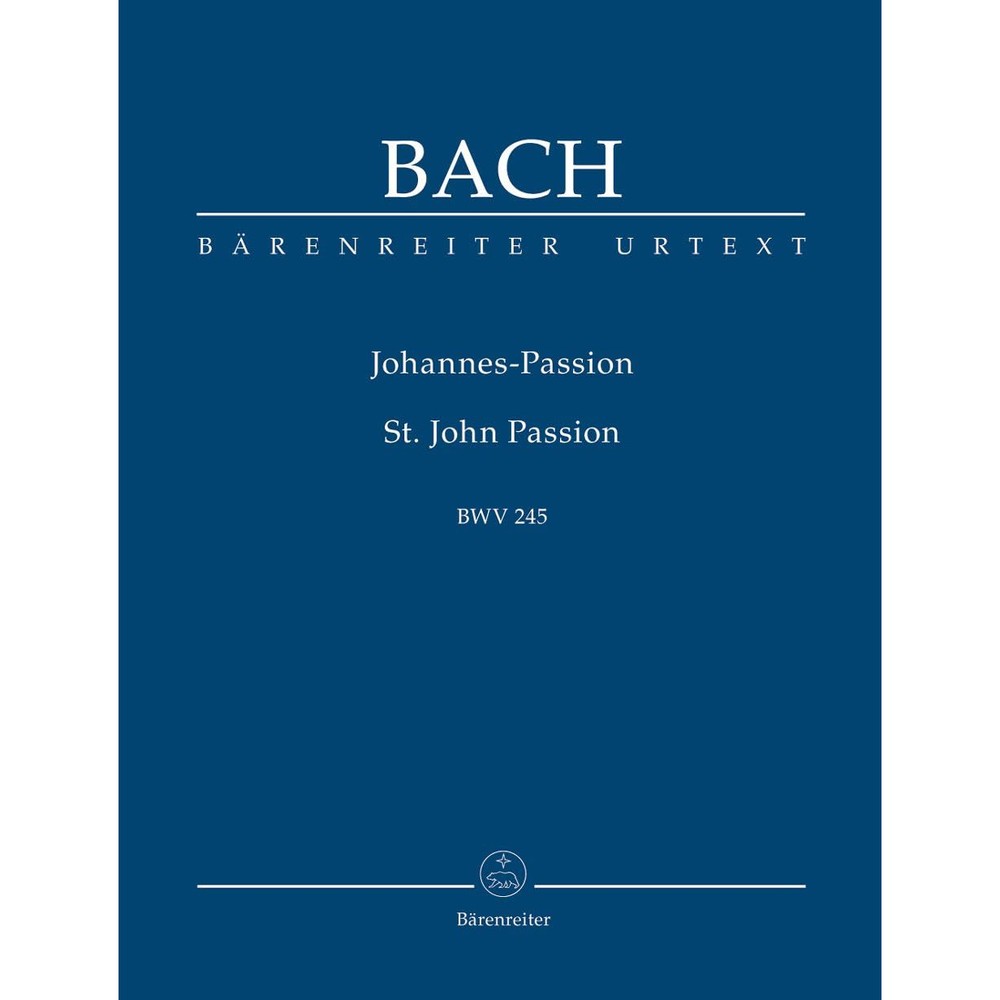 BARENREITER TASCHENPARTITUREN BACH J.S. - ST JOHN PASSION BWV 245 - STUDY SCORE Classical sheets Choral and vocal ensembles