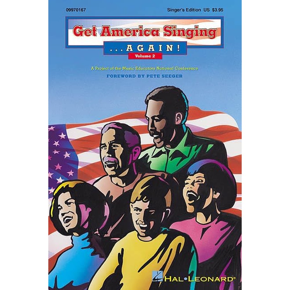 Get America Singing Again - Volume 2 | Piano/Vocal/Guitar Songbook for Classroom and Home Use | Folk and Traditional Music Collection for Teachers and Student | Multicultural Sing Along Music Book