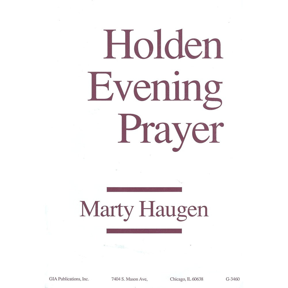 Holden Evening Prayer: Vocal / Keyboard / Ministers' Edition G-3460