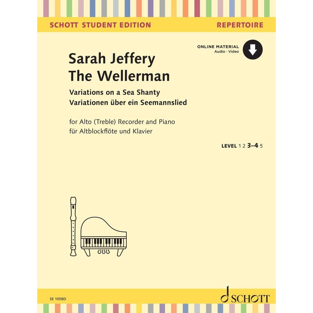 Jeffery: The Wellerman for Treble Recorder and Piano Book/Online Audio