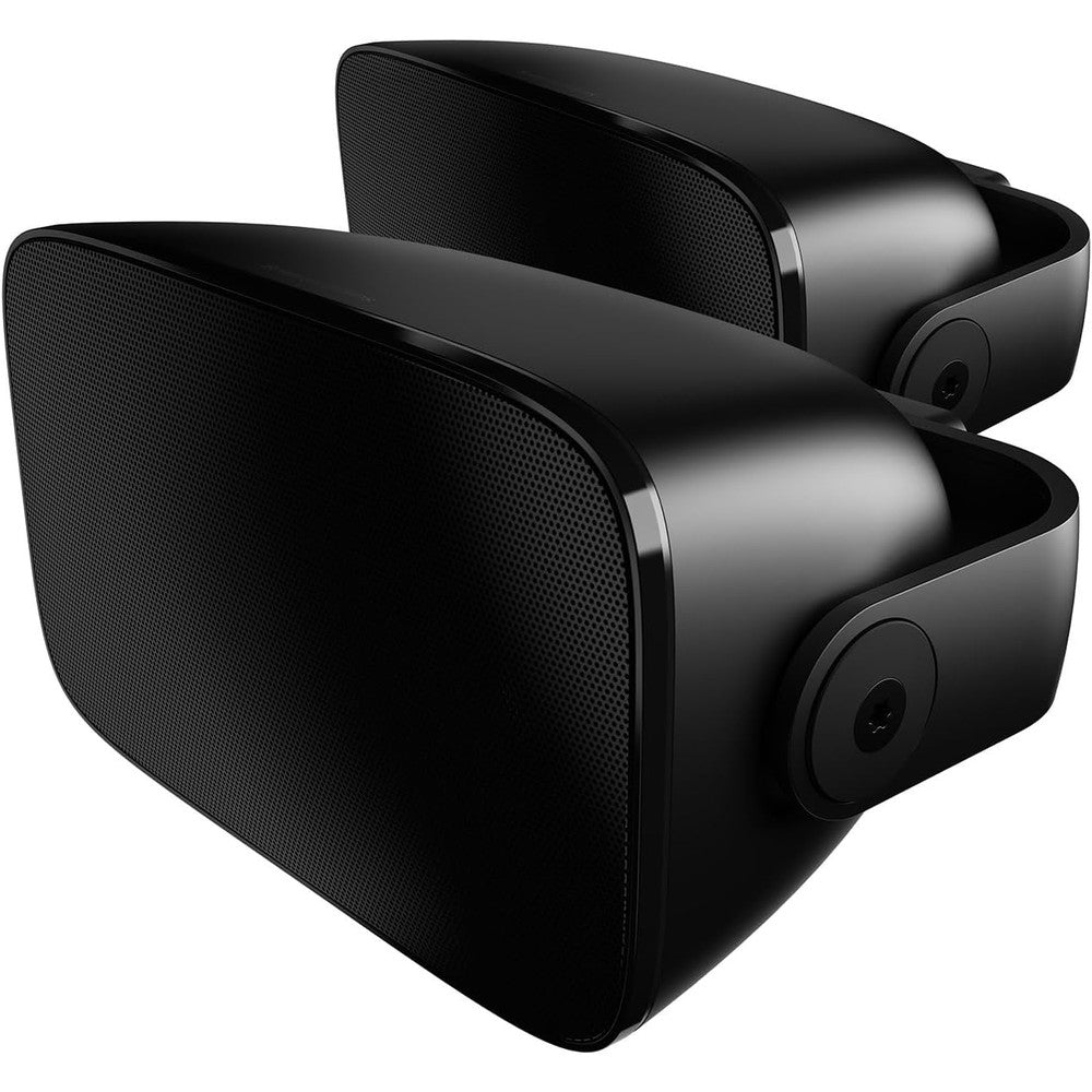Bowers & Wilkins AM-1 Architectural Monitor Weather-Resistant Outdoor Speakers for Patio or Poolside, 1" Aluminum-Dome Tweeter, 5" Glassfibre Cone Midrange & Auxiliary Bass Radiator (Pair, Black)