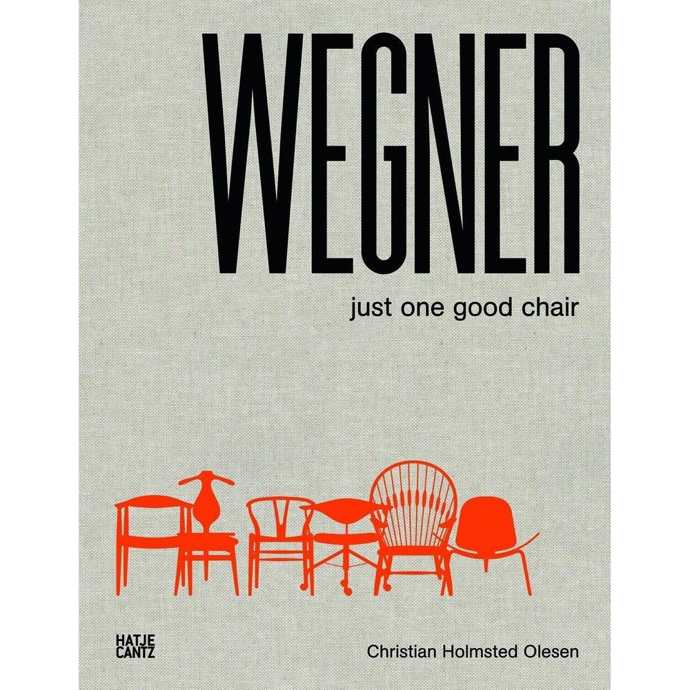Hatje Cantz Hans J. Wegner Just One Good Chair hardcover front cover showcasing premium linen binding.